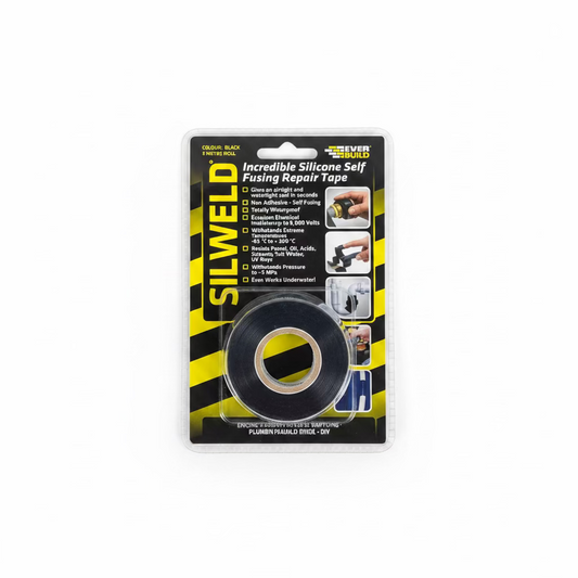 SILWELD SILICONE SELF FUSING TAPE BLACK 3M