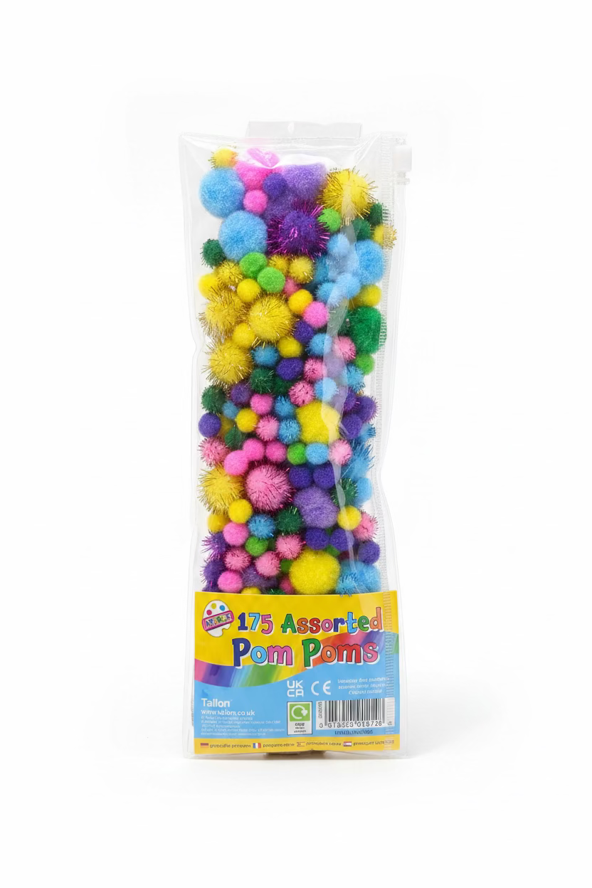 175 ASSORTED POM POMS