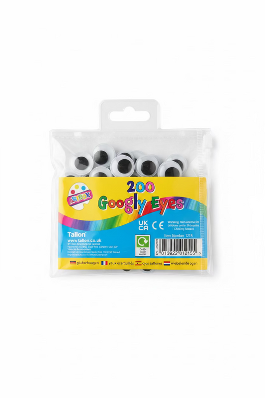 ART BOX 200 GOOGLY EYES
