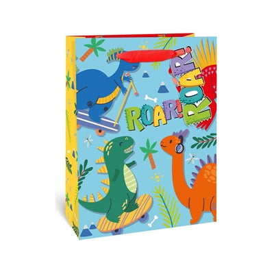 Gift Bag - Dinosaur Design - Large