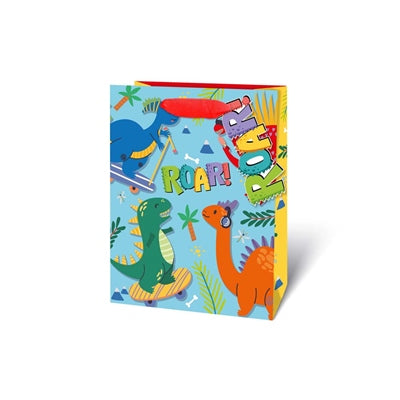 Gift Bag - Dinosaur Design - Medium