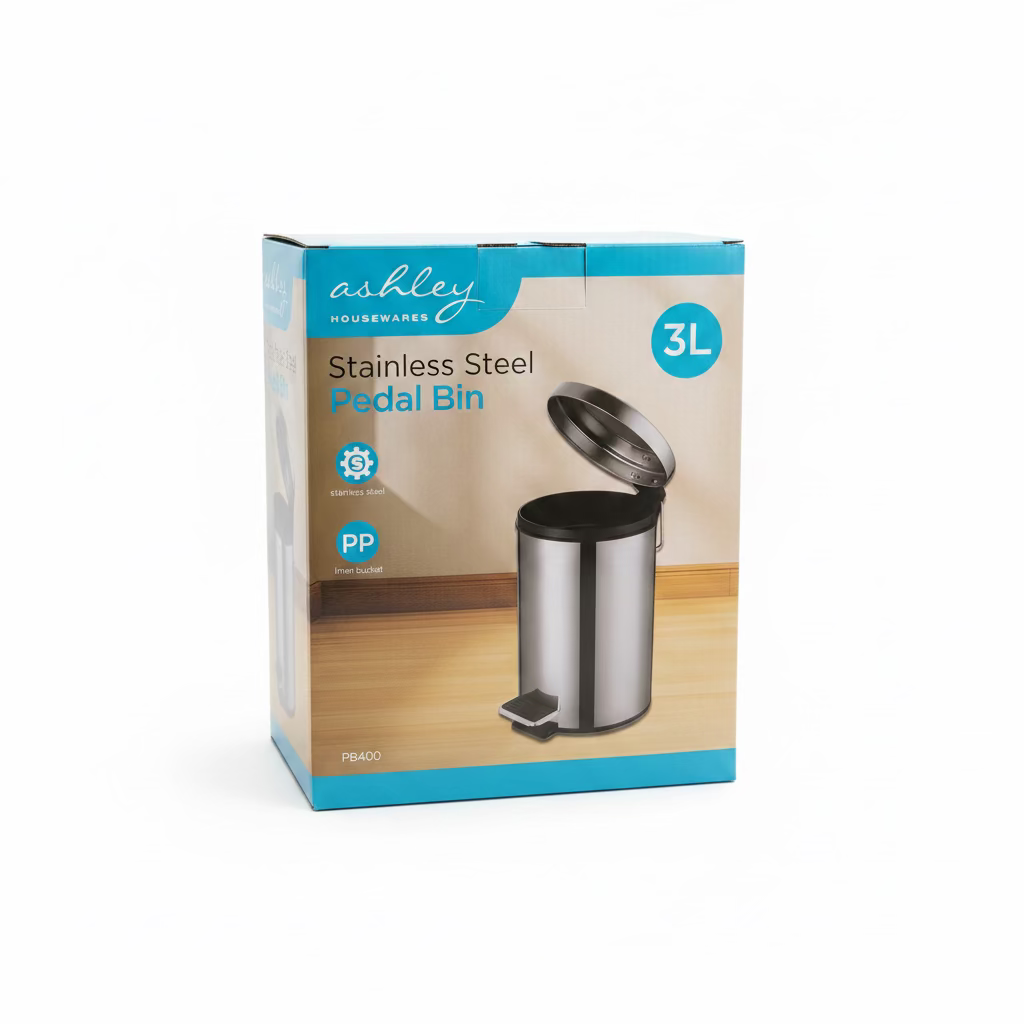Ashley stainless steel pedal bin 3 Ltr