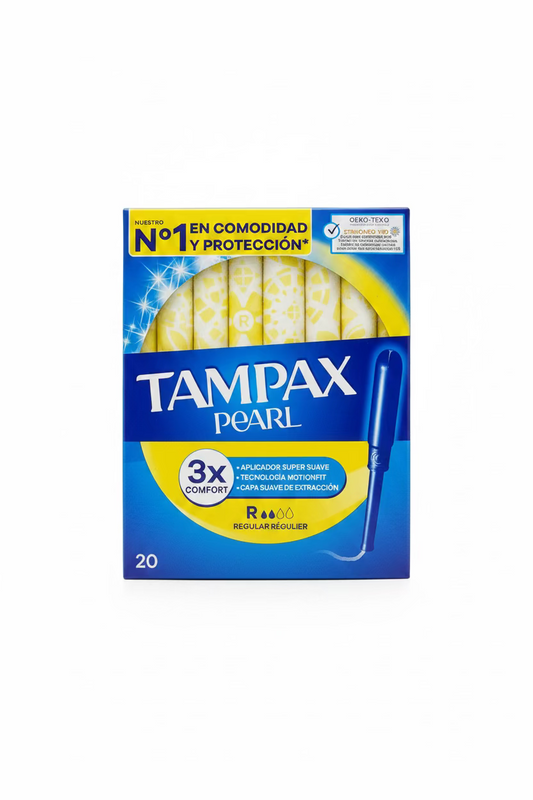 TAMPAX PEARL REGULAR TAMPONS WITH APPLICATOR 20 UNITS