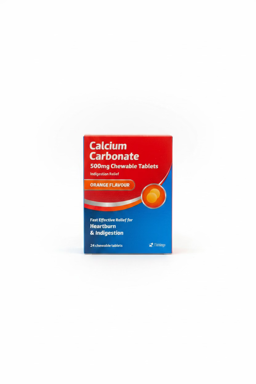 FLAMINGO CALCIUM CARBONATE 500mg CHEWABLE TABLETS