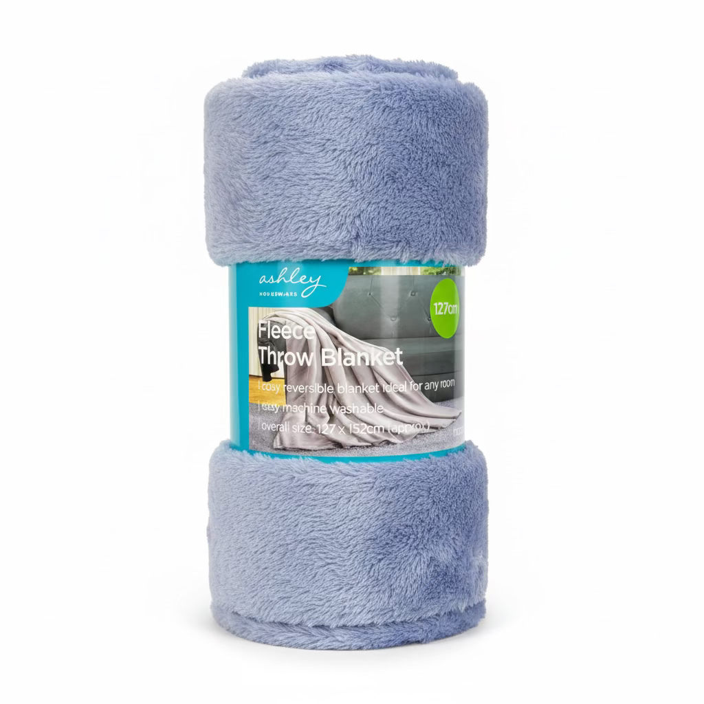 ASHELY FLEECE THROW BLANKET 127x152cm