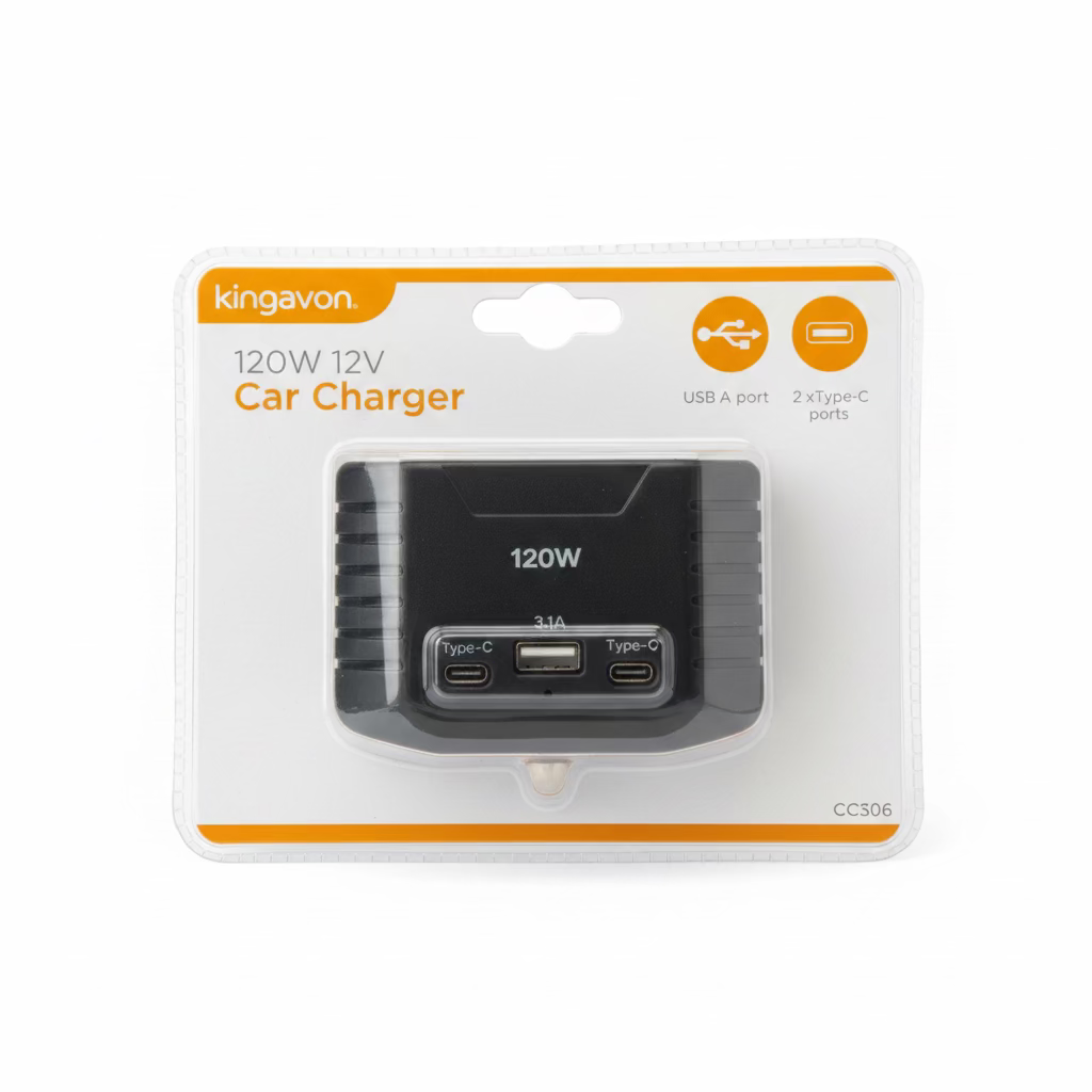KINGAVON 120W 12V CAR CHARGER