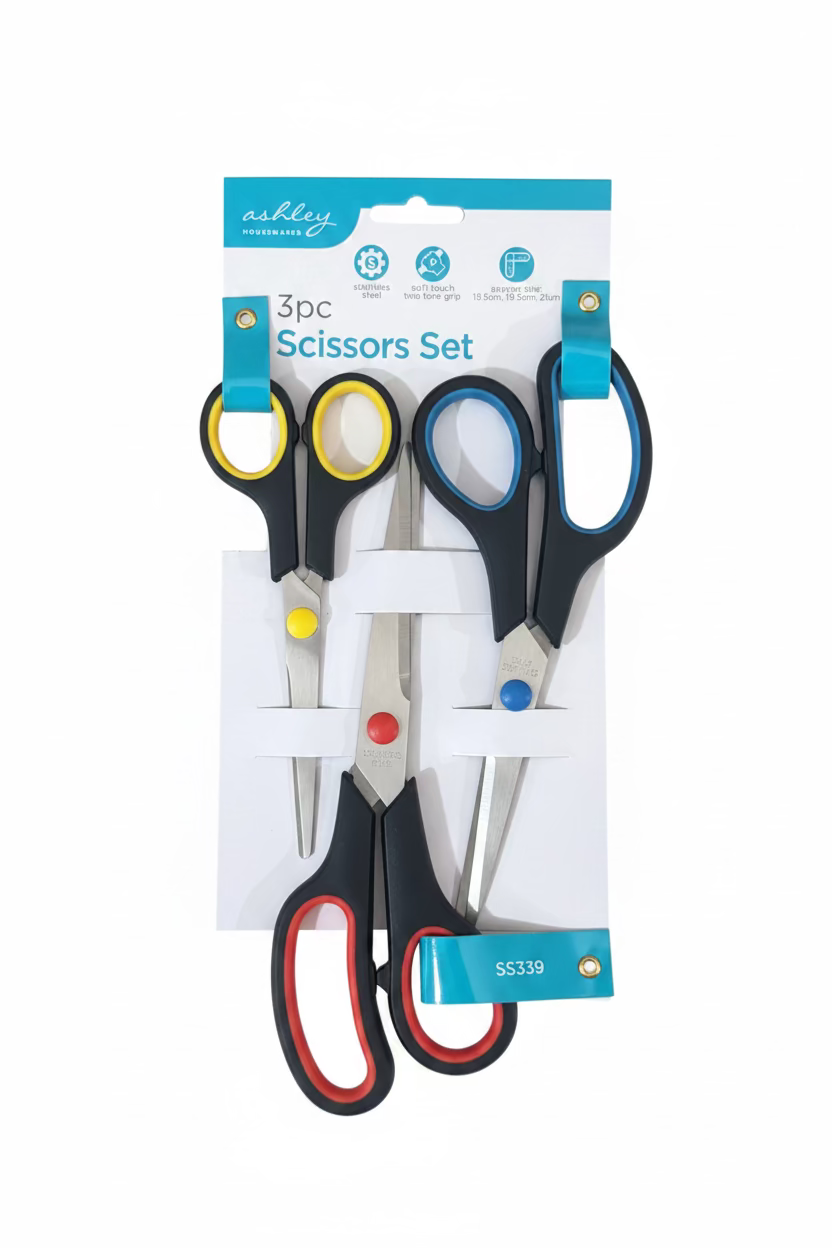 ASHLEY 3pc SCISSORS SET