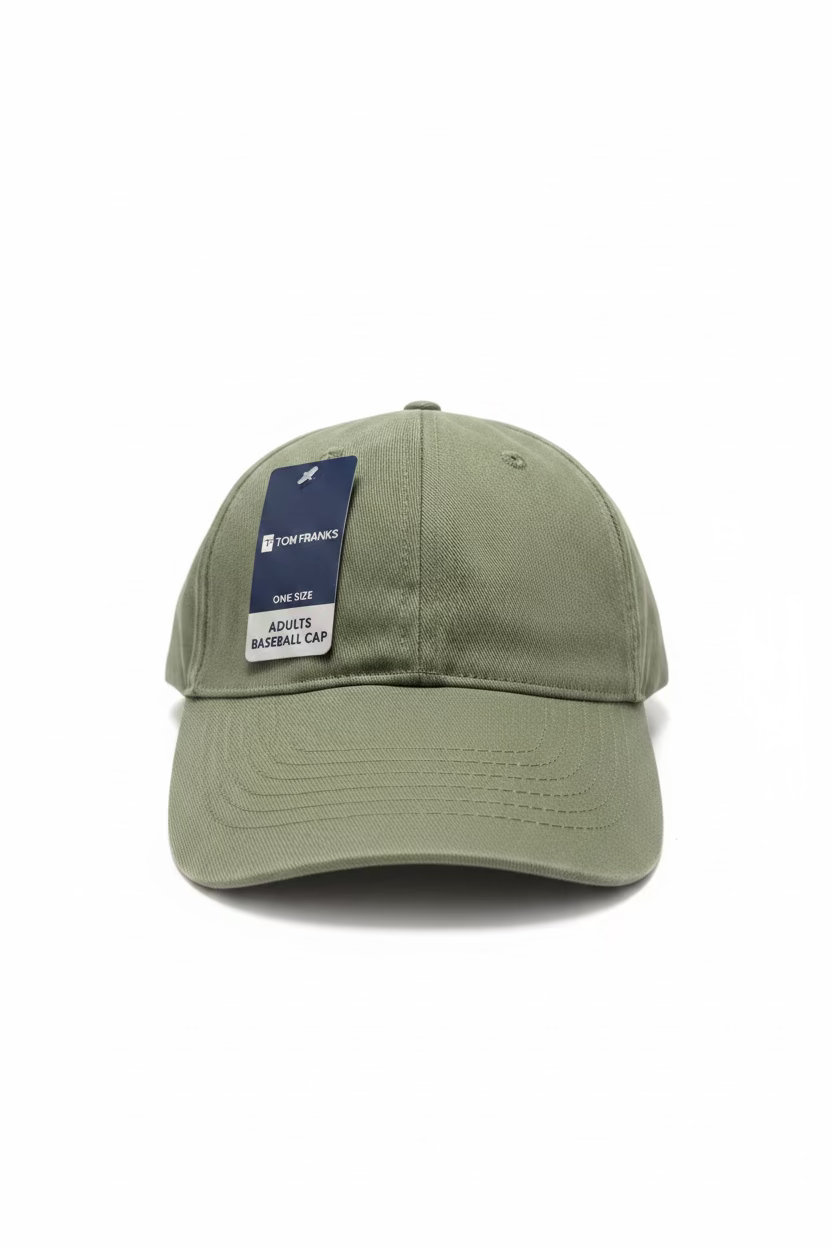 ADULTS BASEBALL CAP IN KHAKI ONE SIZE