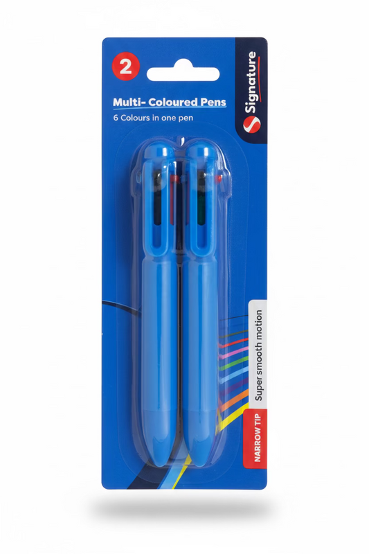 MULTICOLOURED PENS 2pc