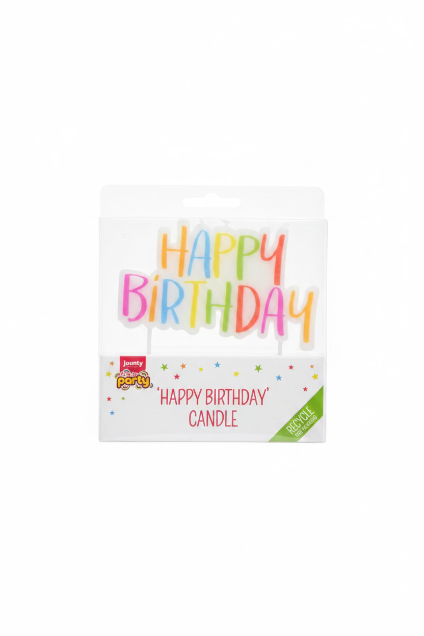 JAUNTY HAPPY BIRTHDAY CANDLE