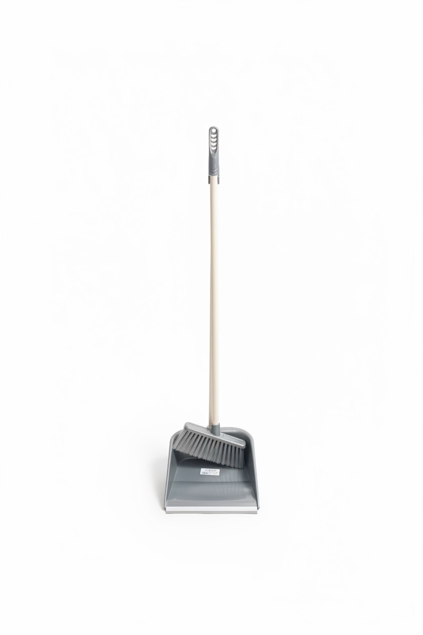 DUSTPAN SET WITH HANDLE ASSORTED COLOURS