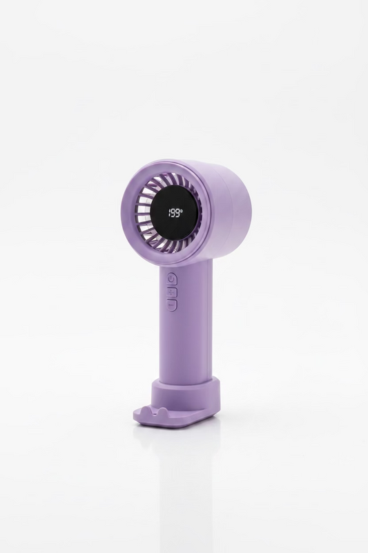 CIRCULAR DIGITAL DISPLAY WITH SMARTPHONE HOLDER FAN ASSORTED COLOURS