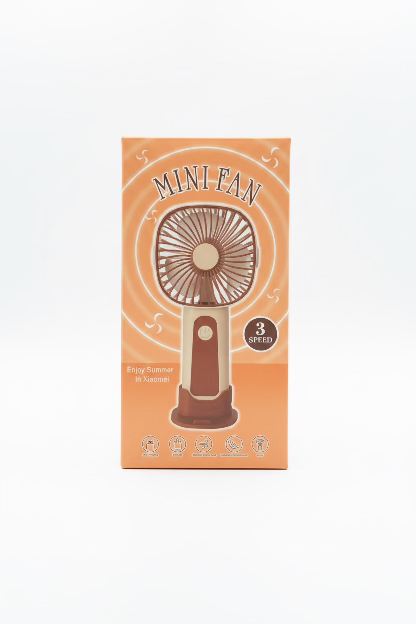 MINI FAN 3 SPEED ASSORTED COLOURS