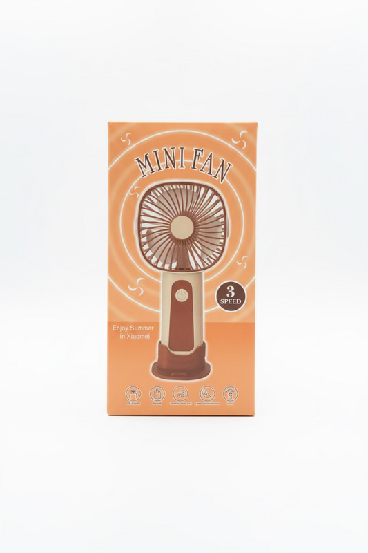 MINI FAN 3 SPEED ASSORTED COLOURS