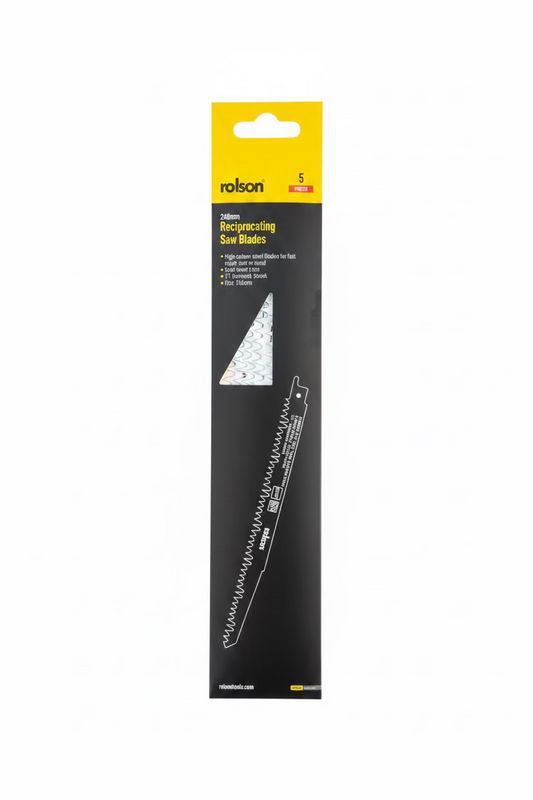 ROLSON 240mm RECIPROCATING SAW BLADES 5 pieces
