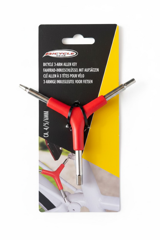 DUNLOP BIKE 3-ARM HEX KEY SET 4,5,6mm