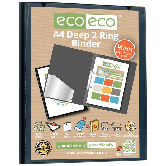 ECO ECO A4 DEEP 2-RING BINDER