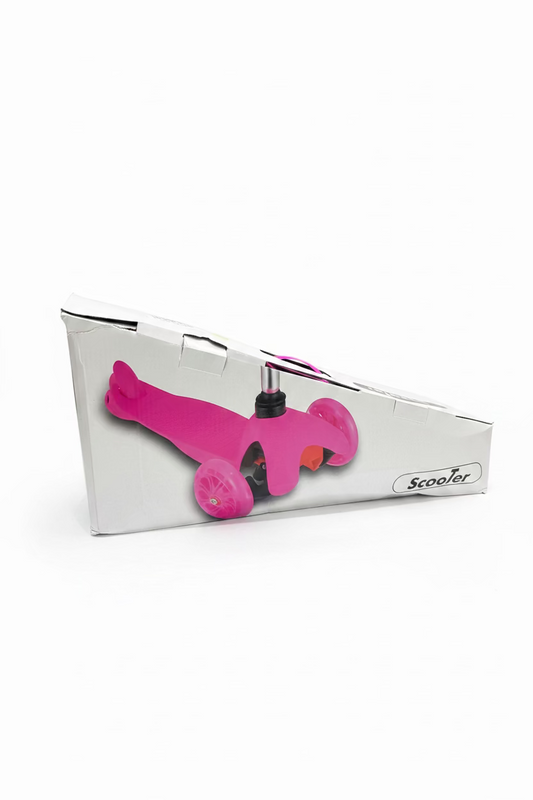 KIDS SCOOTER WITH LIGHT ASSORTED COLOURS