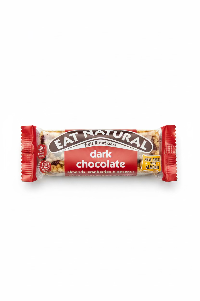 EAT NATURAL DARK CHOCOLATE FRUIT & NUT BARS 40g