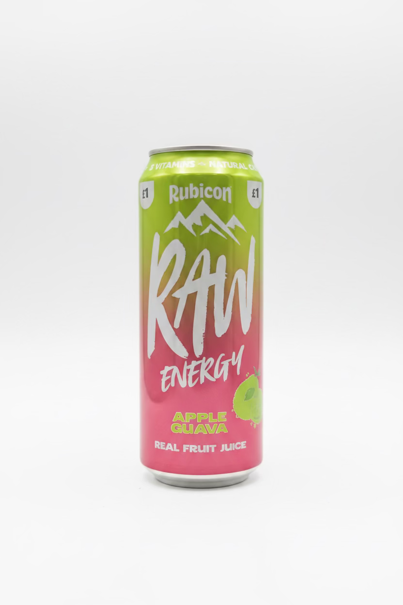 RUBICON RAW ENERGY DRINK APPLE GUAVA 500ml
