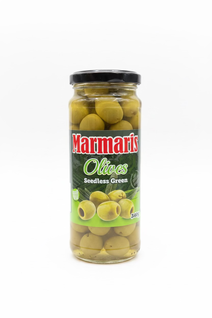 MARMARIS OLIVES SEEDLESS GREEN 340g