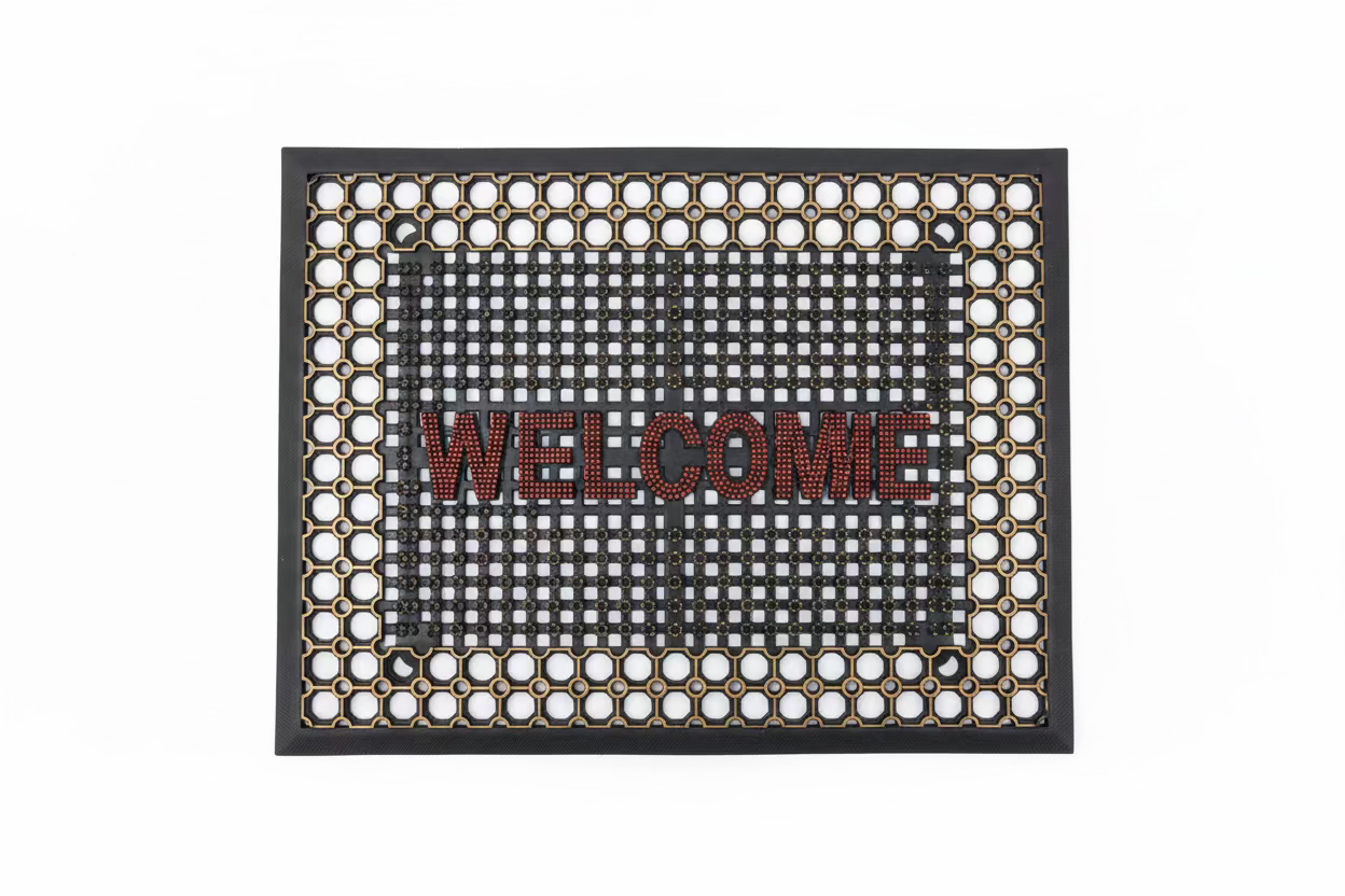 PAILLASSON CAOUTCHOUC BIENVENUE 60x40cm