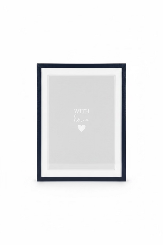 A4 21cm X 29.7cm BLACK/SILVER CERTIFICATE FRAME