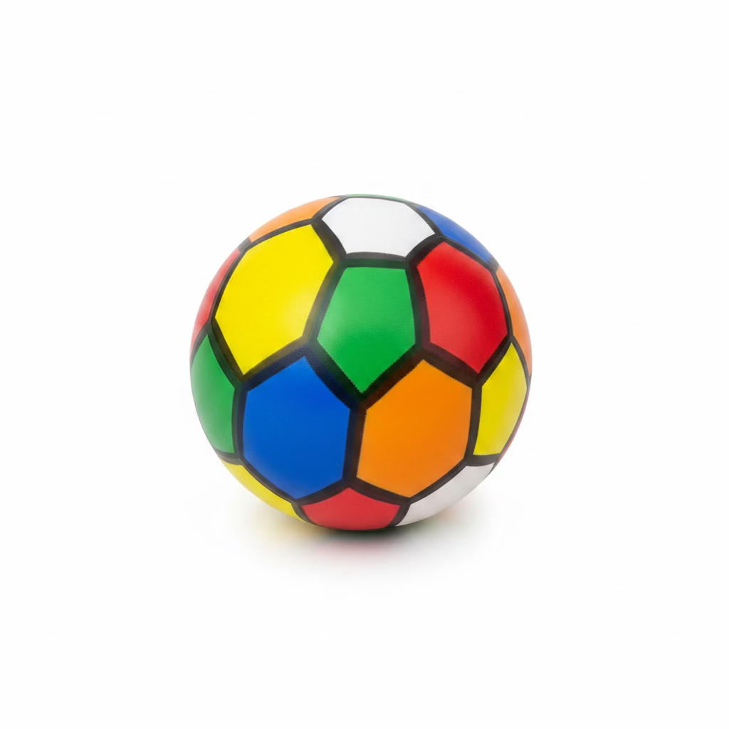 MULTI COLOUR PU BALL 4”