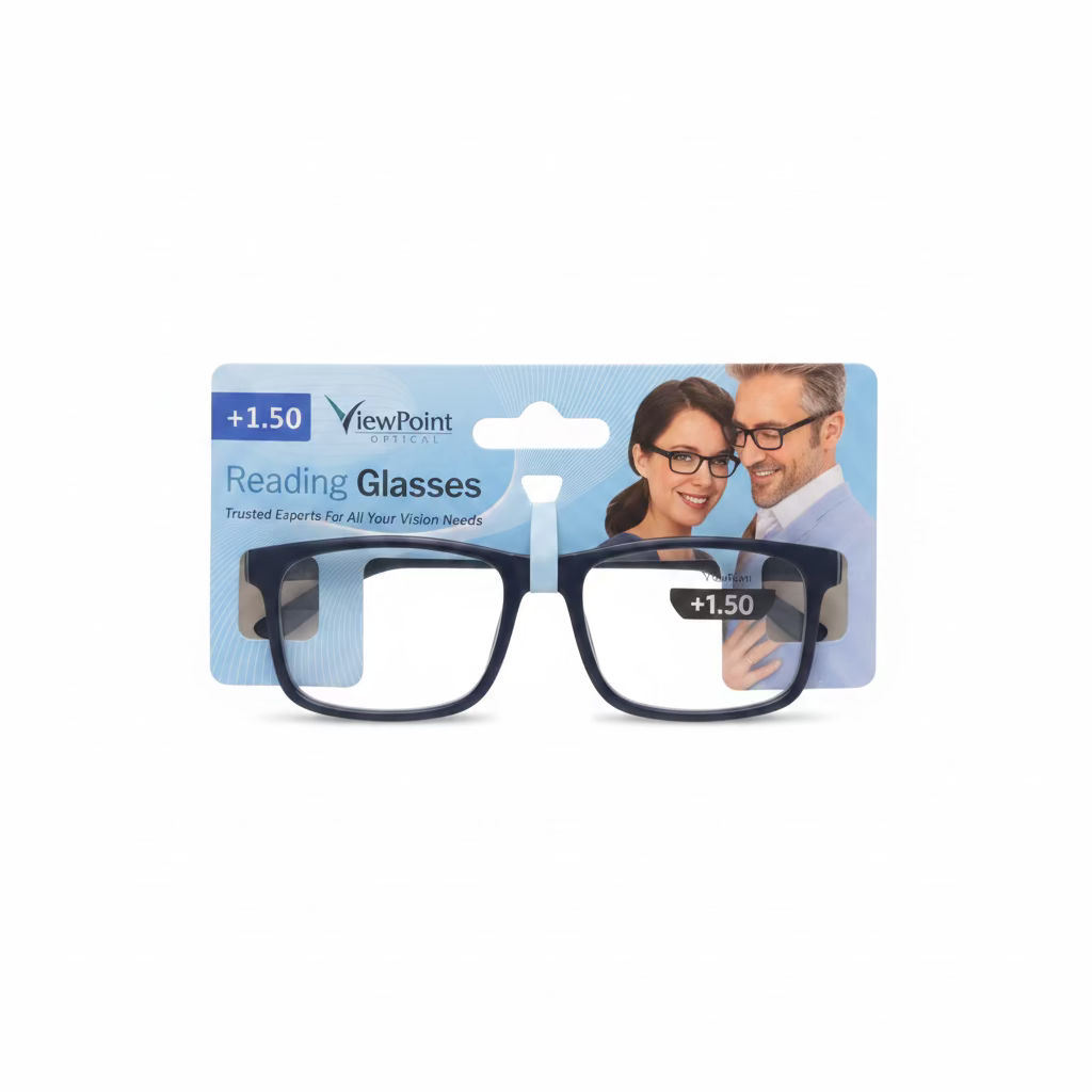 VIEW POINT OPTICAL +1.50 UNISEX FRAME READING GLASSES