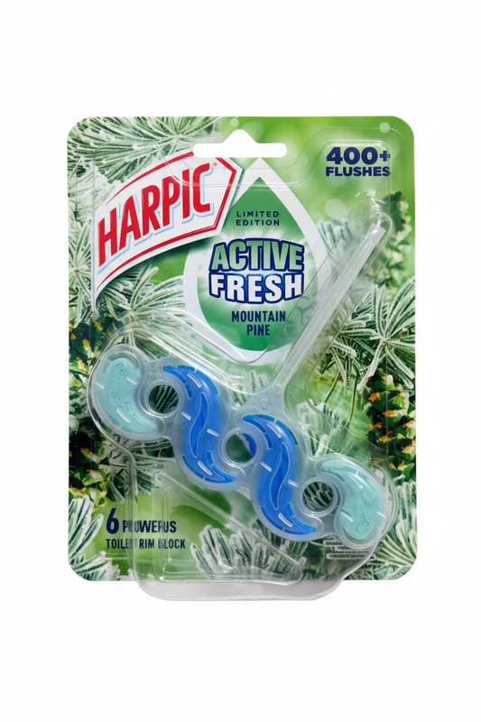 HARPIC ACTIVE FRESH MOUNTAIN PINE TOILET RIM BLOCK 35g