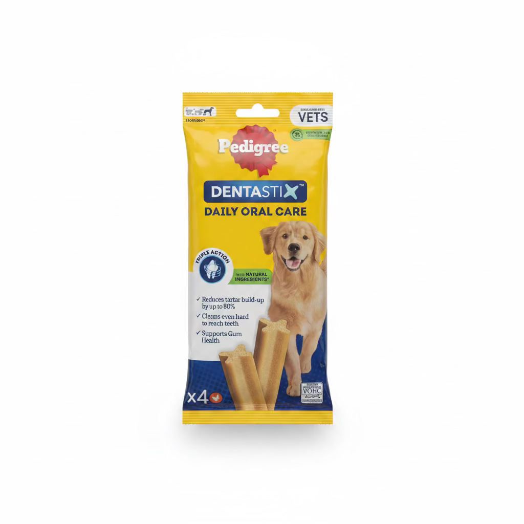 PEDIGREE DOG DENTASTIX LARGE X4 154g