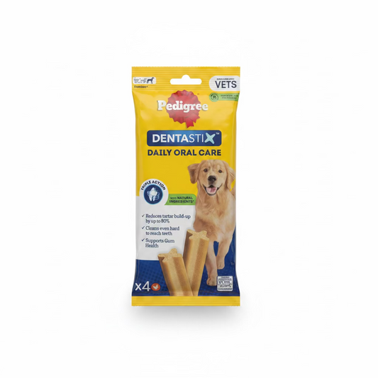 PEDIGREE DOG DENTASTIX LARGE X4 154g