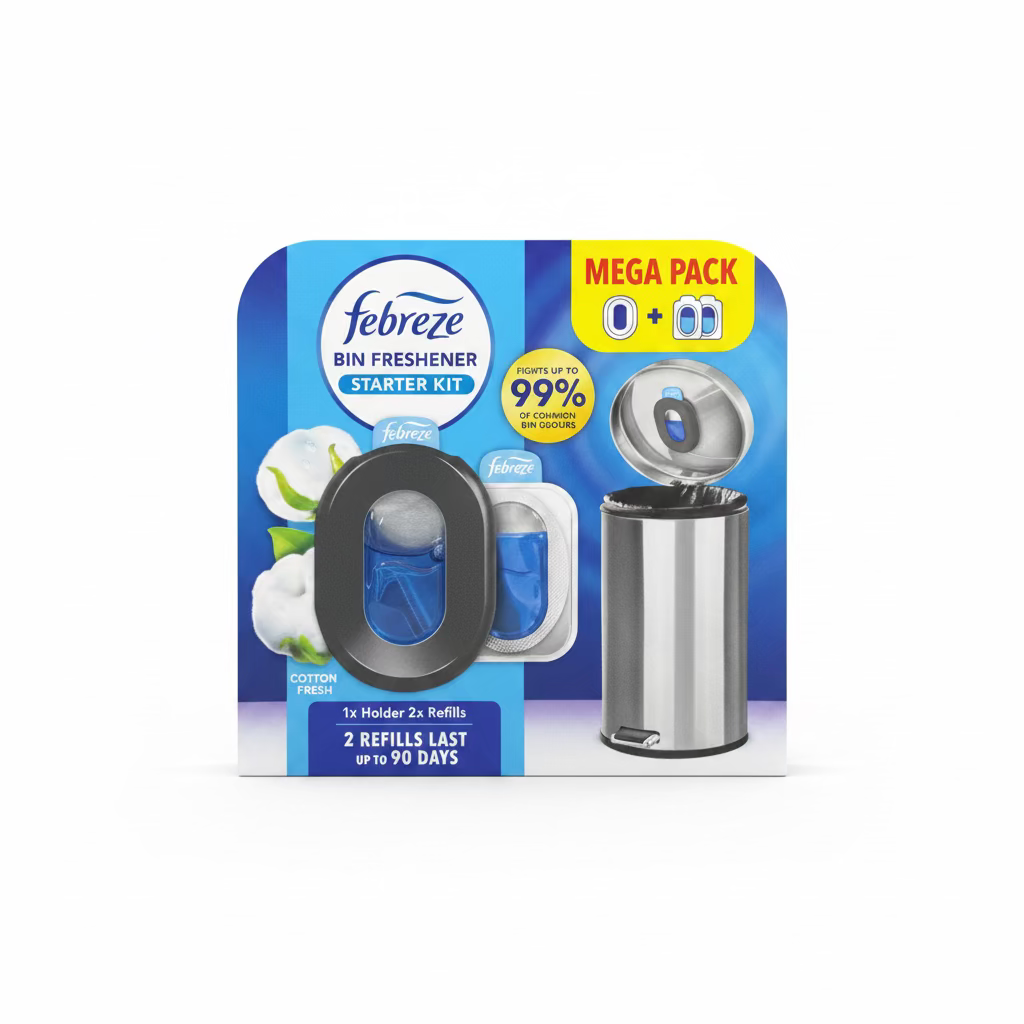 FEBREZE BIN FRESHENER STARTER KIT CUTTON FRESH