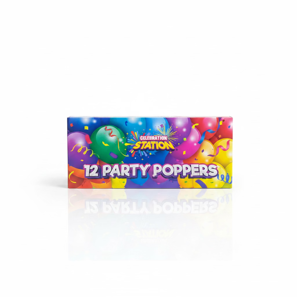 12 PARTY POPPERS