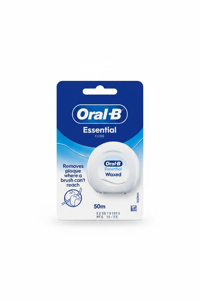ORAL-B ESSENTIAL FLOSS WAXED 50m