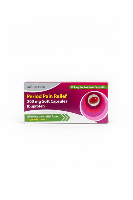 PERIOD PAIN RELIEF 200mg SOFT CAPSULES IBUPROFEN