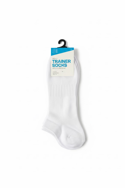 MEN’S TRAINER SOCKS 3PAIRS UK 6-11