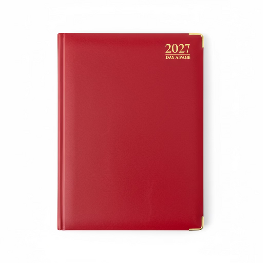 TALLON A4 DAY A PAGE PADDED GILT-EDGE DIARY 2027