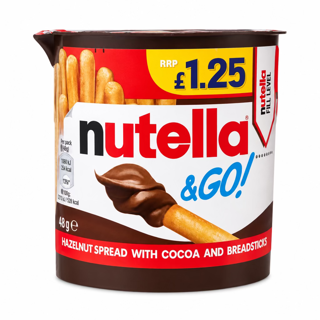 NUTELLA & GO HAZELNUT SPREAD WITH COCOA AND BREADSTICKS 48g
