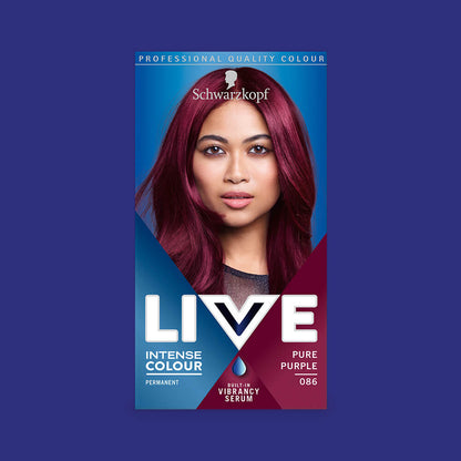Schwarzkopf live PURE PURPLE COLORATION PERMANENTE 086