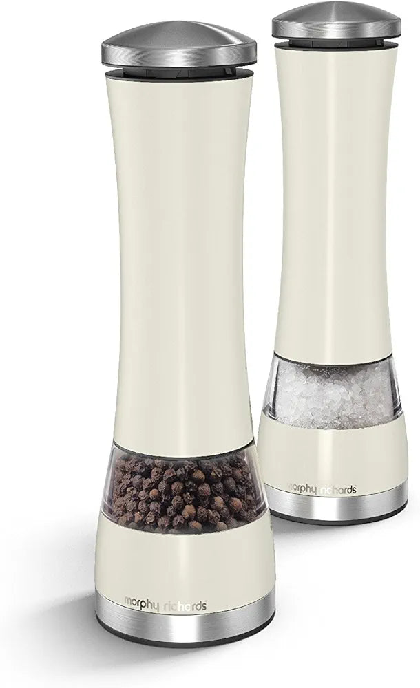 Richard Morphy Electronic Salt & Pepper Mill Set Ivory Cream