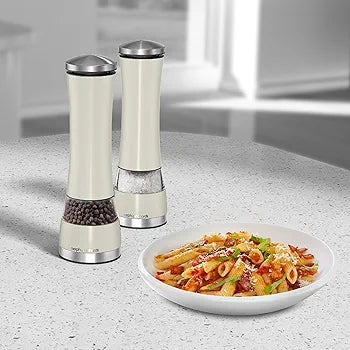 Richard Morphy Electronic Salt & Pepper Mill Set Ivory Cream