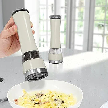 Richard Morphy Electronic Salt & Pepper Mill Set Ivory Cream