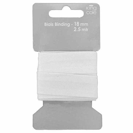 Bias Binding – White (18mm x 2.5m)