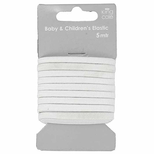 Baby & Childs Elastic – White (5m)