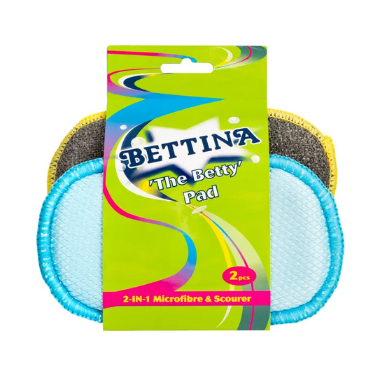 BETTINA L'ÉPONGE MICROFIBRE & GRATTOIR BETTY 2/PAQ