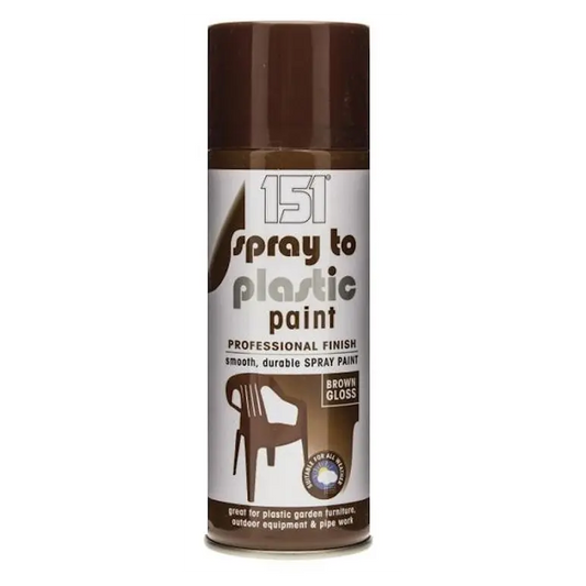 Peinture aérosol plastique brun brillant 400ml