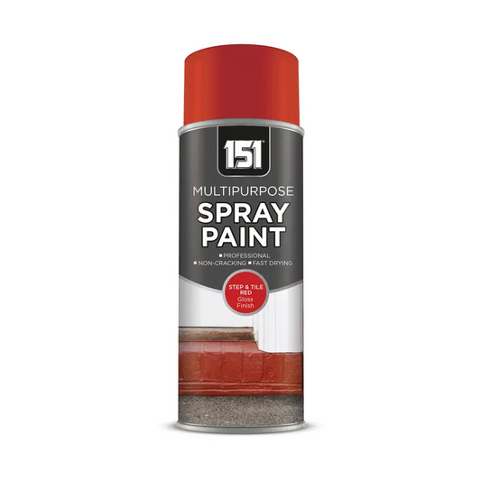 Peinture en aérosol pour carrelage et marche d'escalier 151 rouge brillant 400ml
