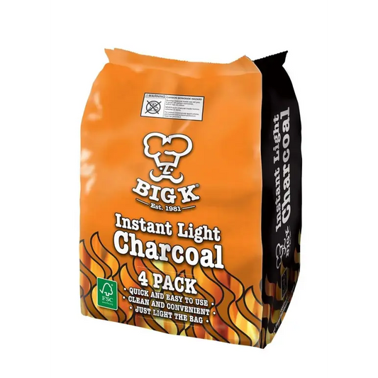 Big K Instant Light Lump wood Charcoal FSC 4Pk