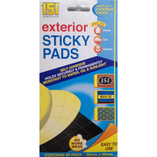 151 EXTERIOR STICKY PADS 80PK